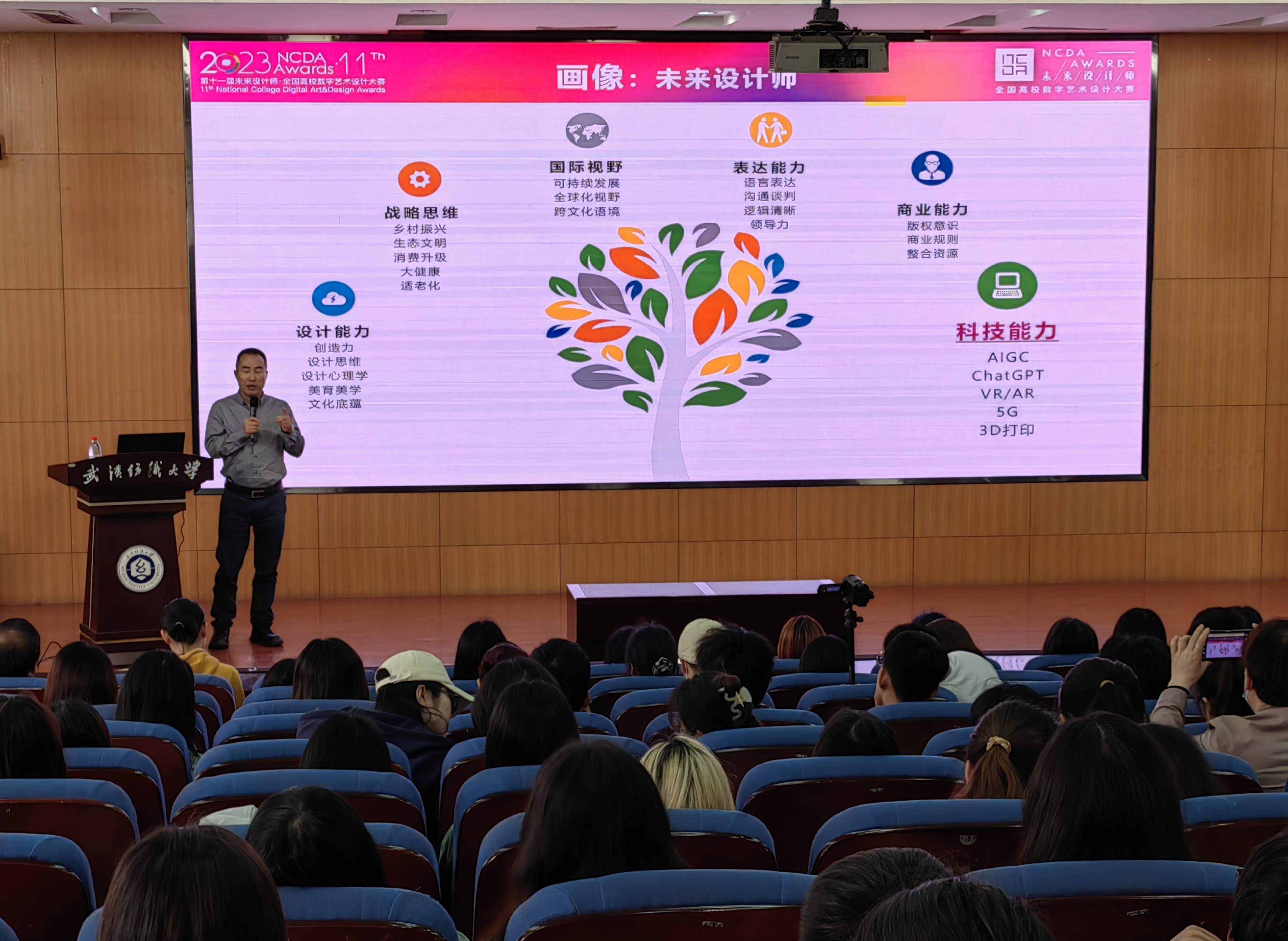 艺术与设计学院举行“未来设计师-全国高校数字艺术设计大赛解读”专题讲座-武汉纺织大学-艺术与设计学院